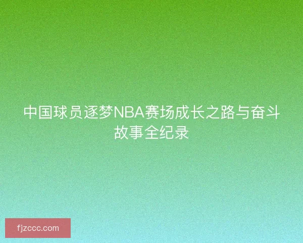 中国球员逐梦NBA赛场成长之路与奋斗故事全纪录